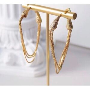 Alexis Bittar snake hoop earrings